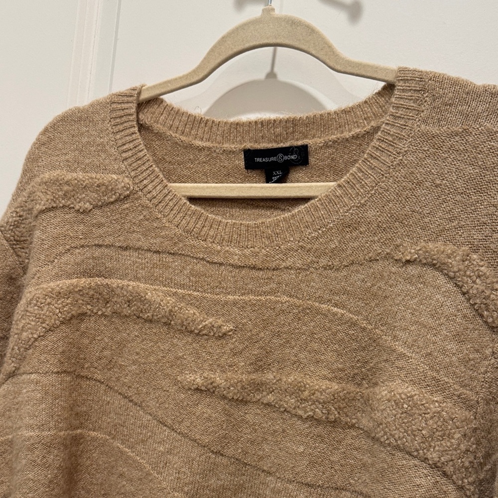 Treasure & Bond Tan Crewneck Sweater XXL - Picture 4 of 8